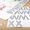 12 Pack: 2.25" Silver Glitter Alphabet Stickers by Recollections™